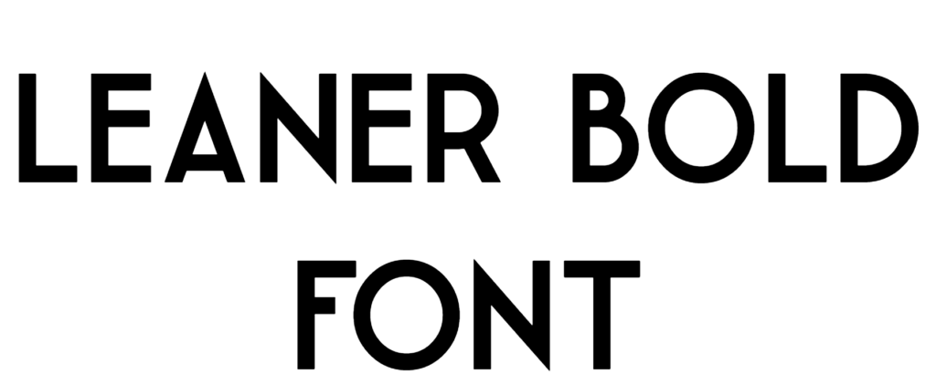 Leaner Bold Font Download