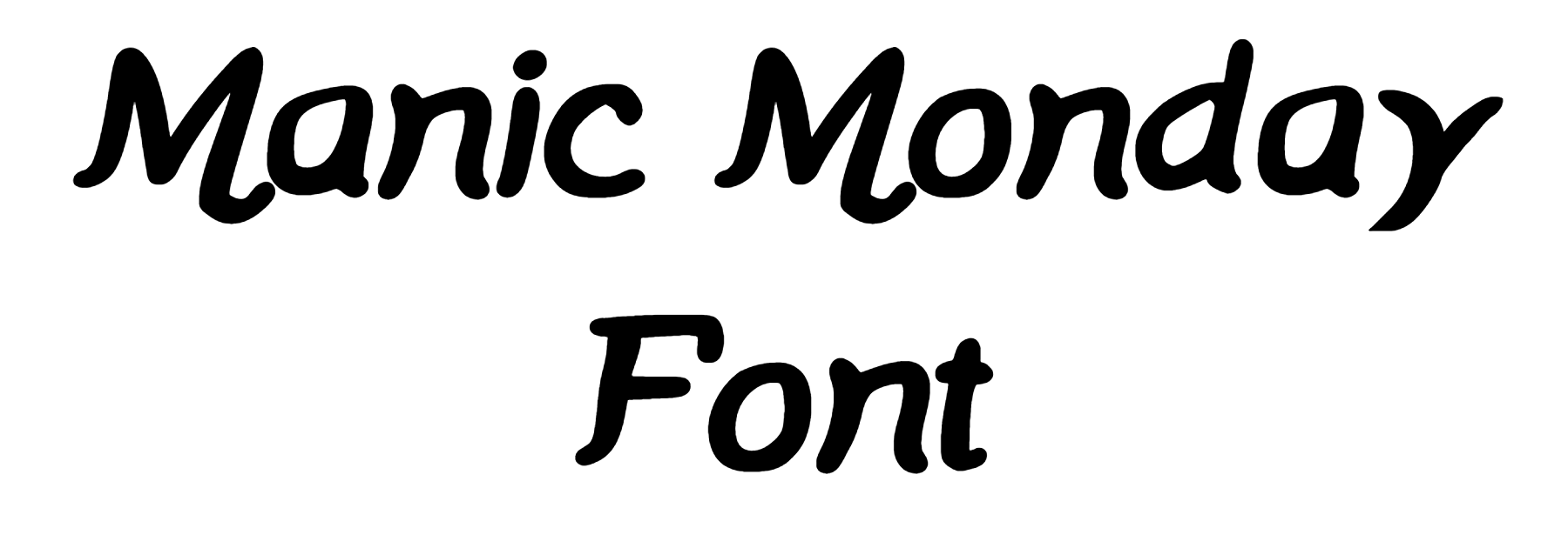 Manic Monday Font Download