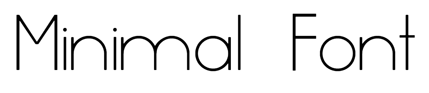 Minimal Font Download