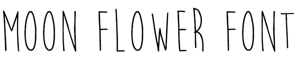 Moon Flower Font Download