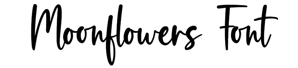 Moonflowers Font Download