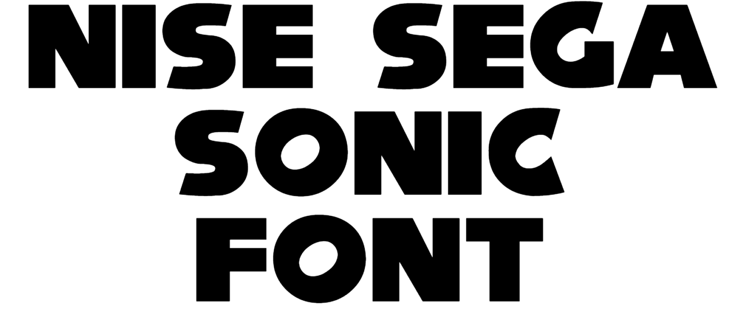 Nise Sega Sonic Font - Dafont