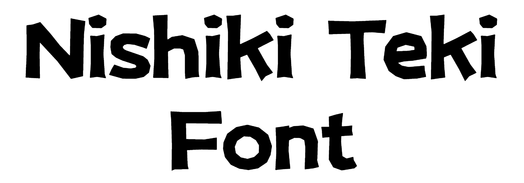 Nishiki Teki Font Download, Nishiki-teki