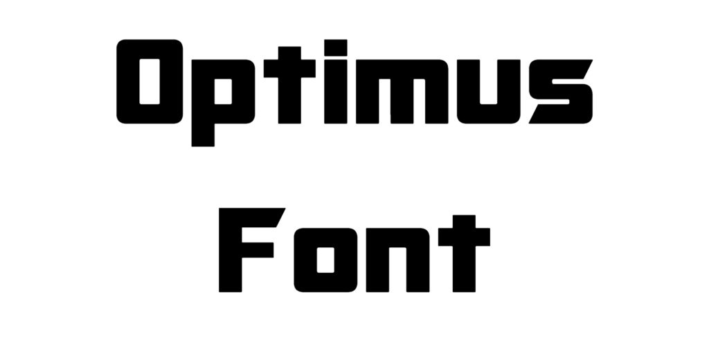 Optimus Font Download