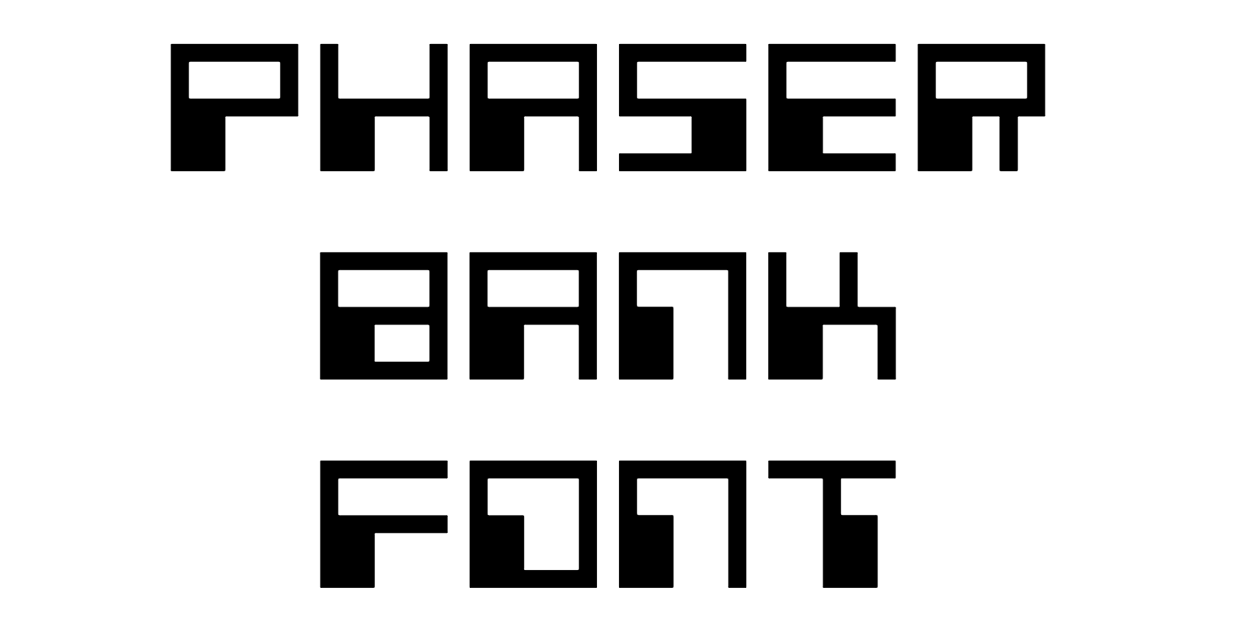 Phaser Bank Font Download