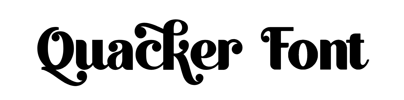 Quacker Font Download, #retro #Quakers Retro
