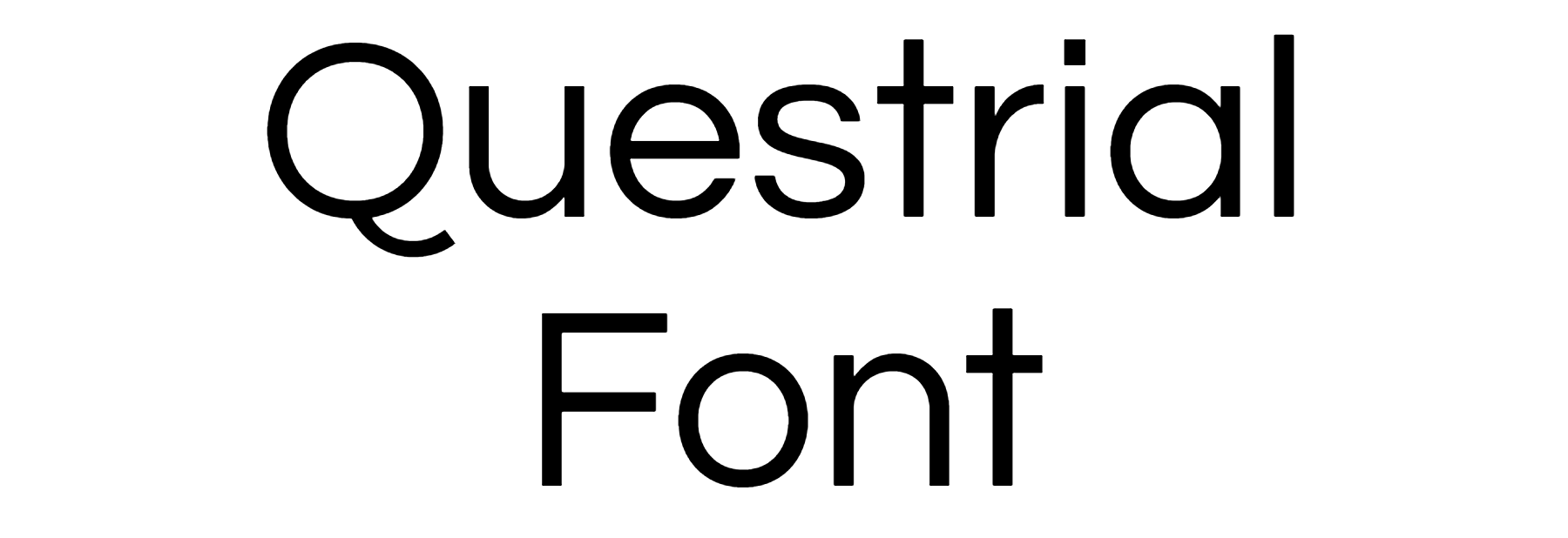Questrial Font Download