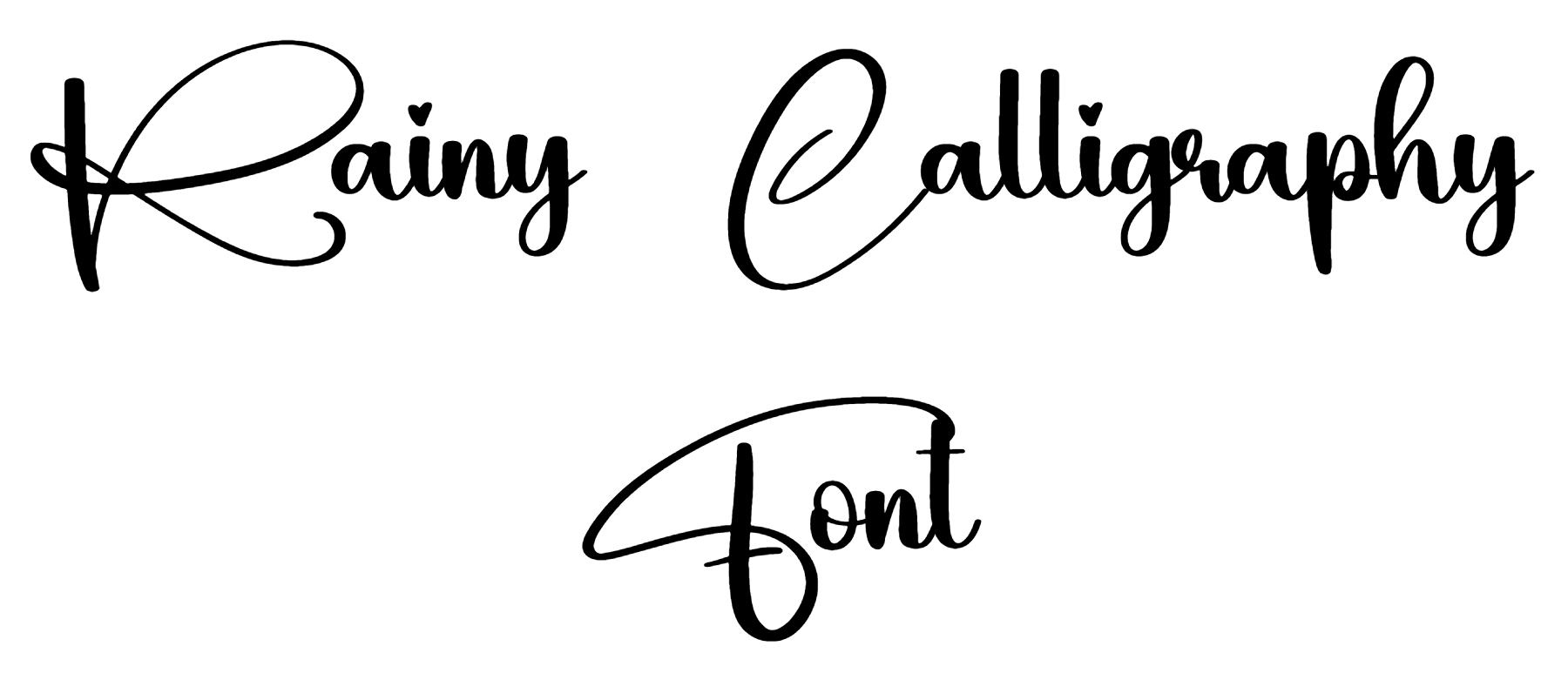 Rainy Calligraphy Font Download