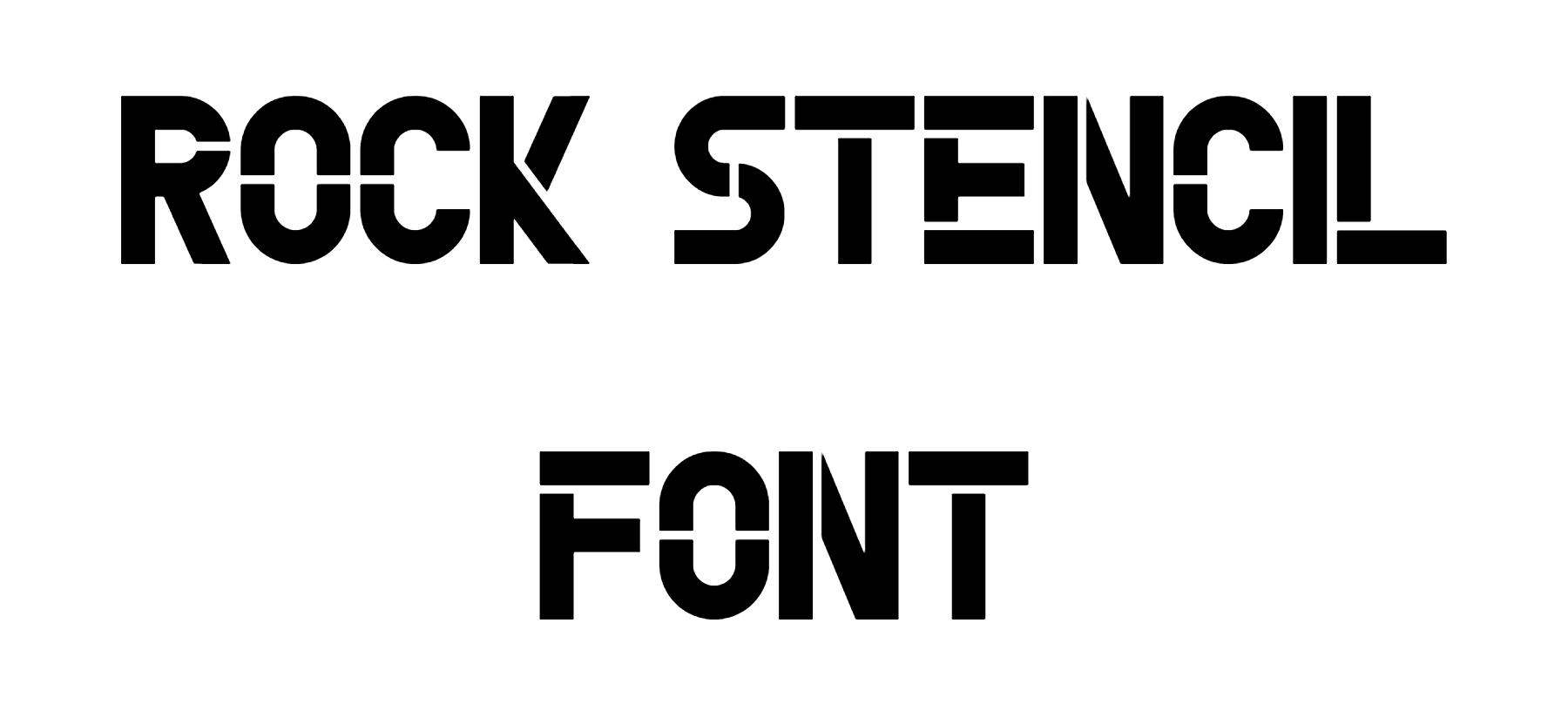 Rock Stencil Font Download