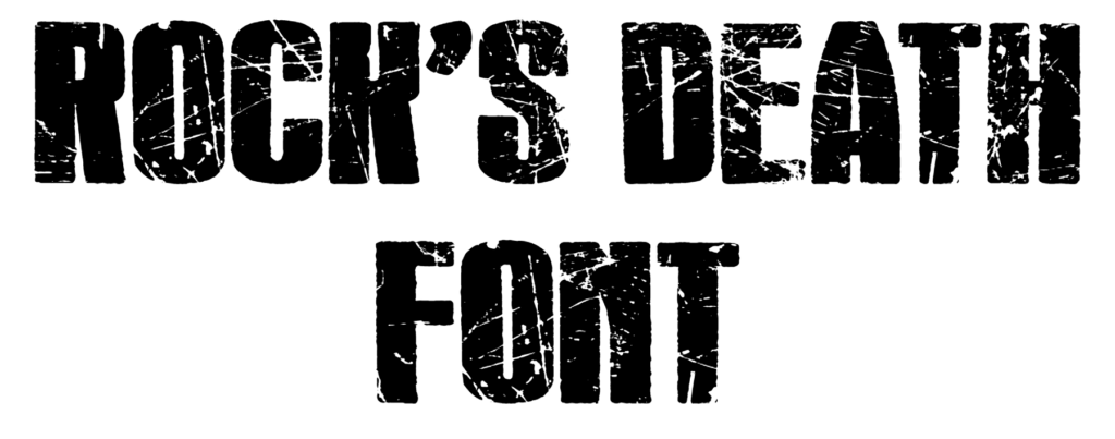 Rock's Death Font Download, #Rocks Death #Rock-s Death #Rock s Death
