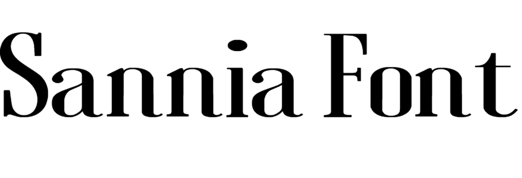 Sannia Font Download, #Sannia serif