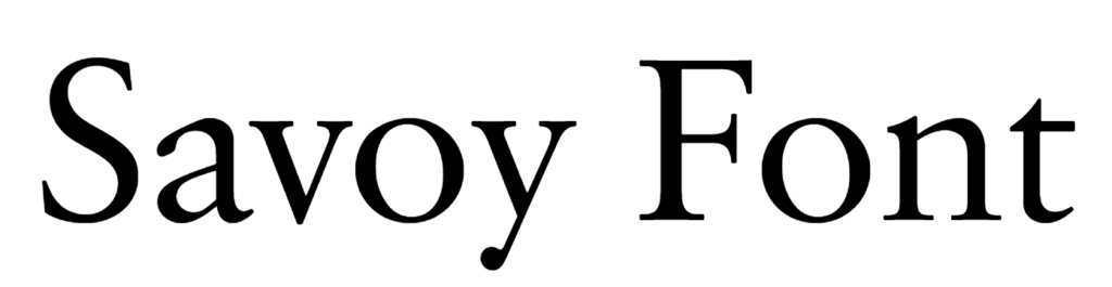 Savoy Font Download, #Savoy Serif