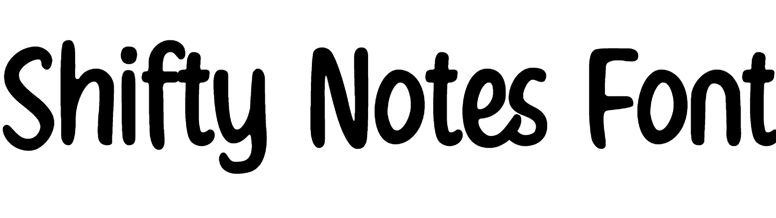 Shifty Notes Font Download, #Modern canva