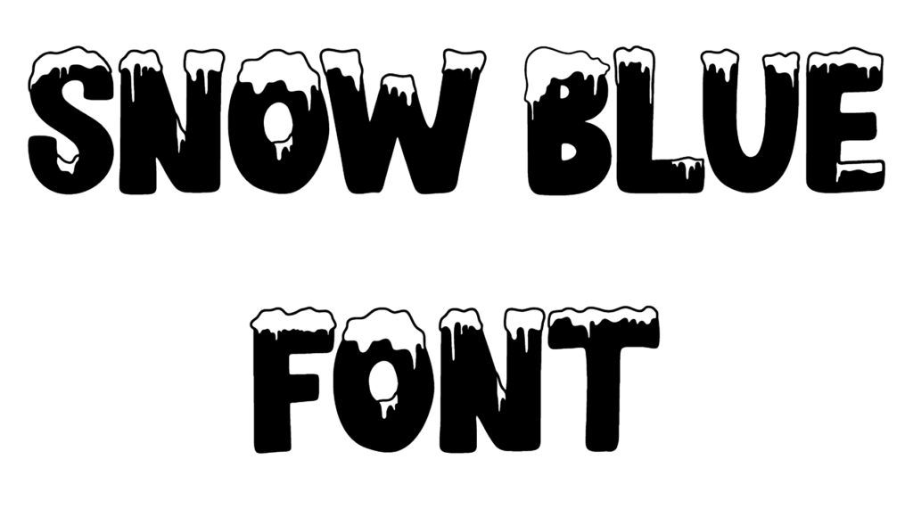 Snow Blue Font Download