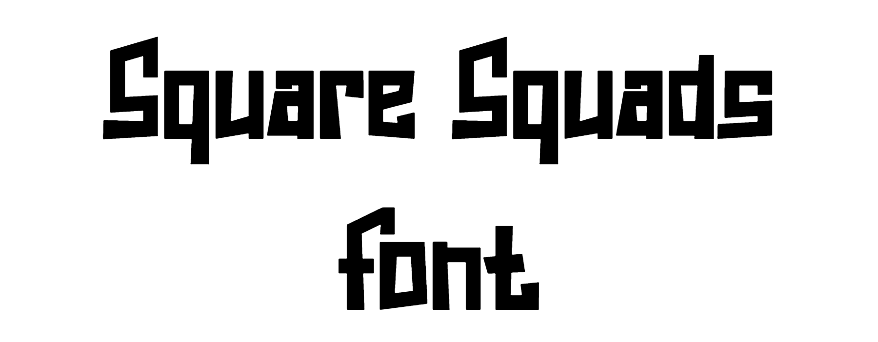 Square Squads Font Download