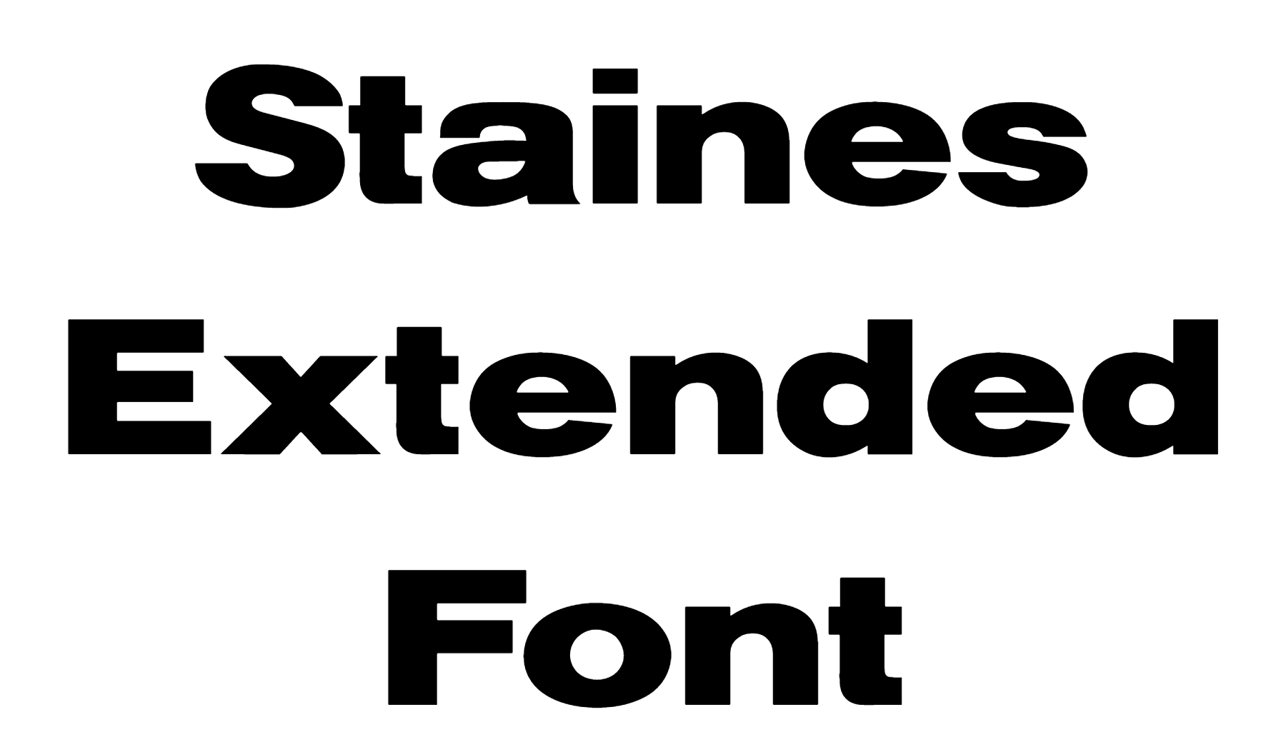Staines Extended Font Download