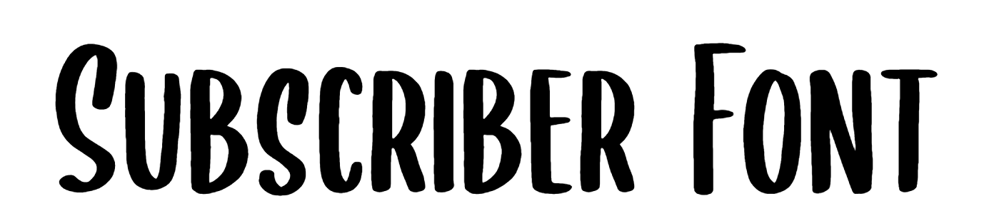 Subscriber Font Download