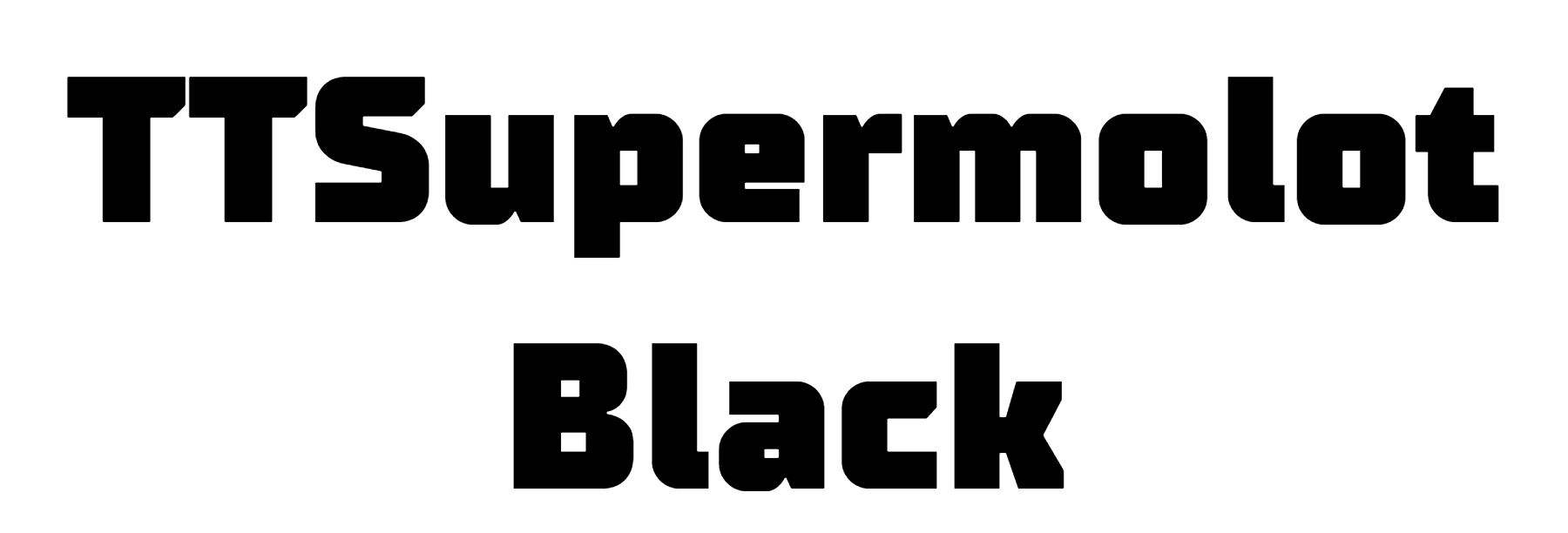 TTSupermolot Black Font Download