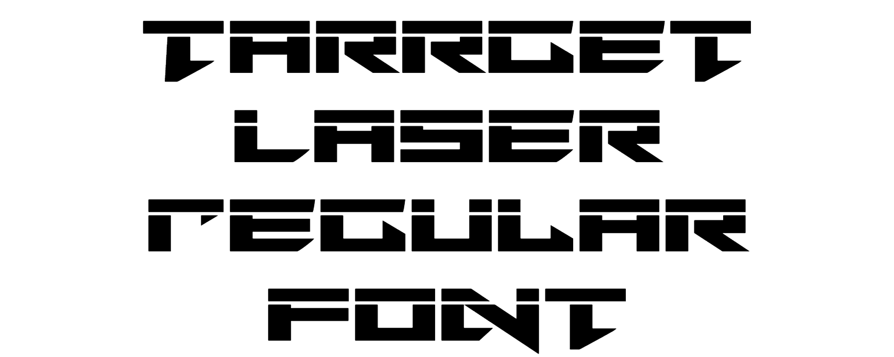 Tarrget Laser Regular Font Download, #Target Laser