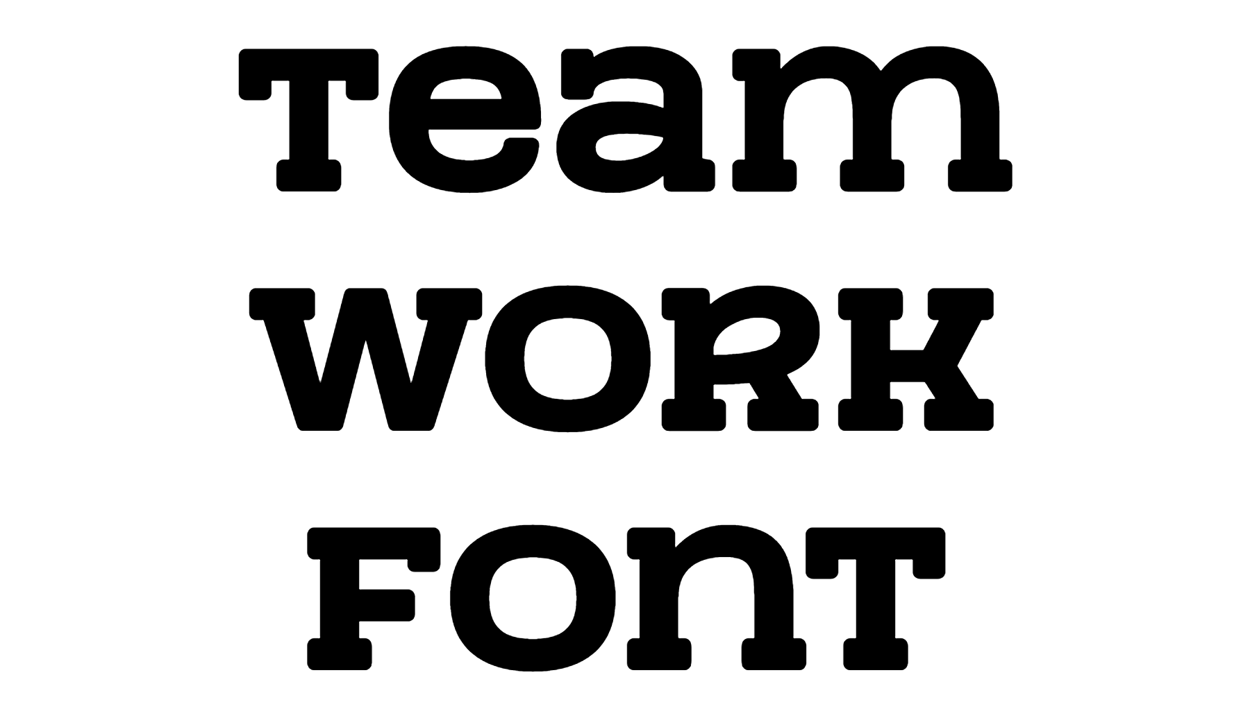 Team Work Font Download