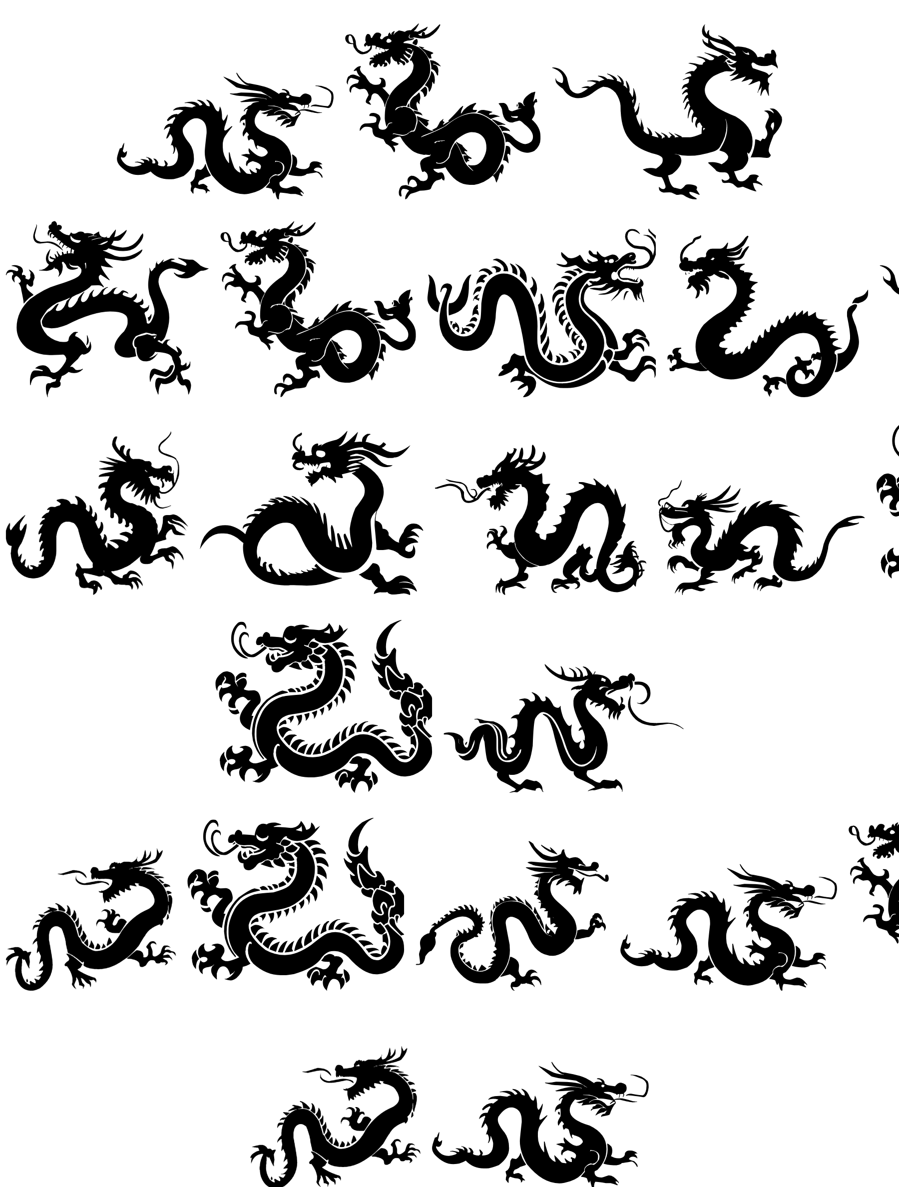 The Chinese Dragon of South ST Font Download