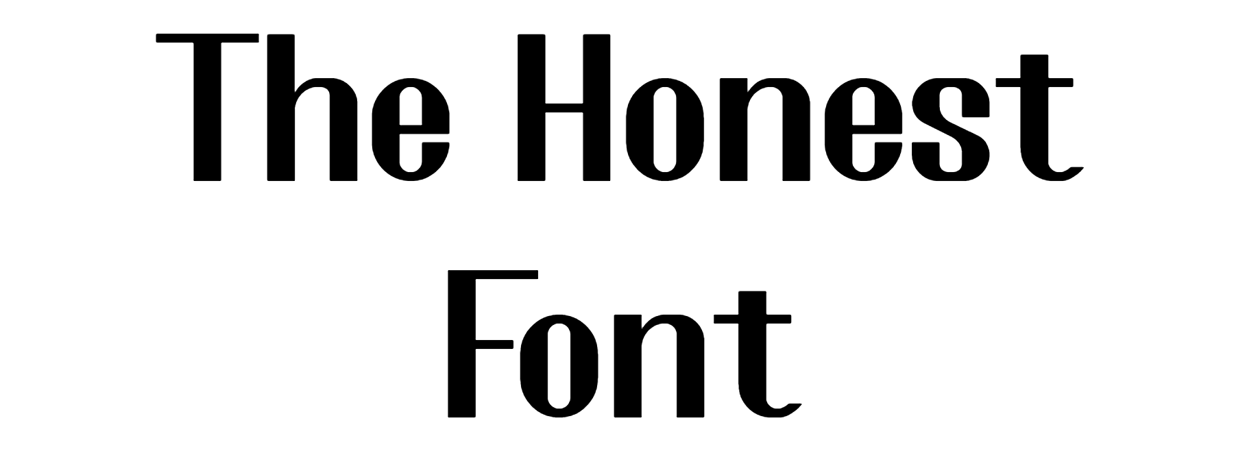 The Honest Font Download