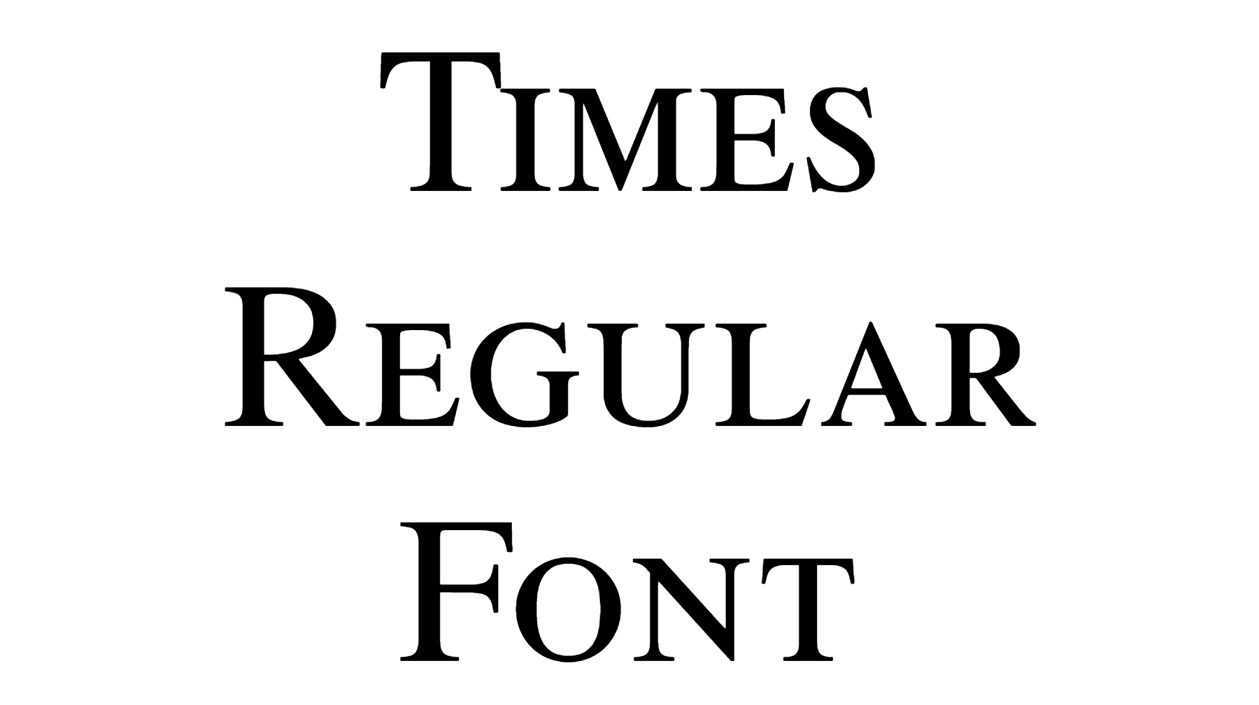 Times Regular Font Download
