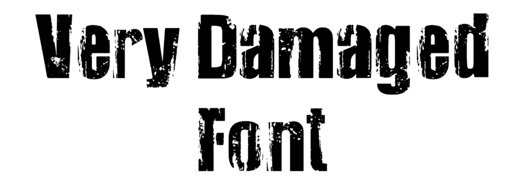 Very Damaged Font Download