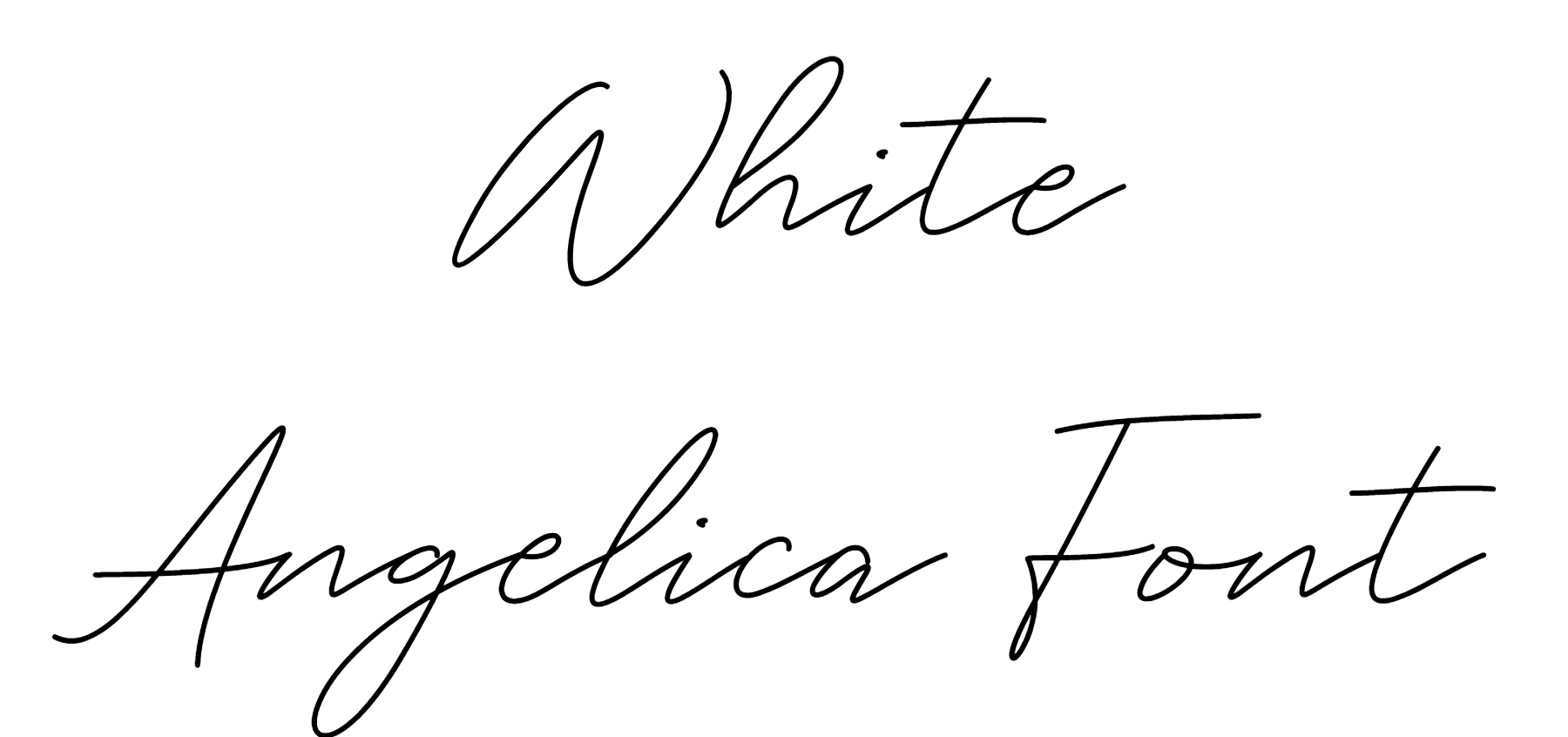 White Angelica Font Dafont