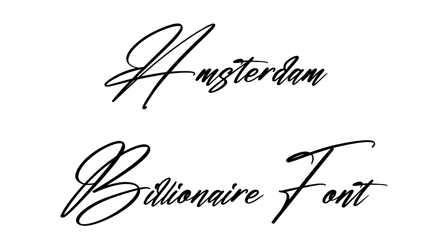 Amsterdam Billionaire Font Download