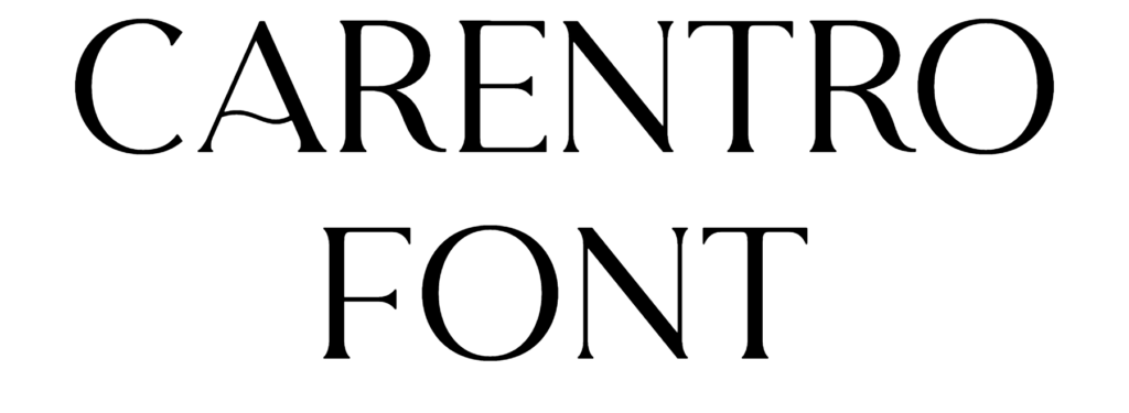 Carentro Font Download, Carentro DEMO