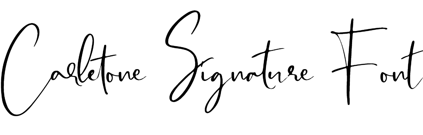 Carletone Signature Font Download