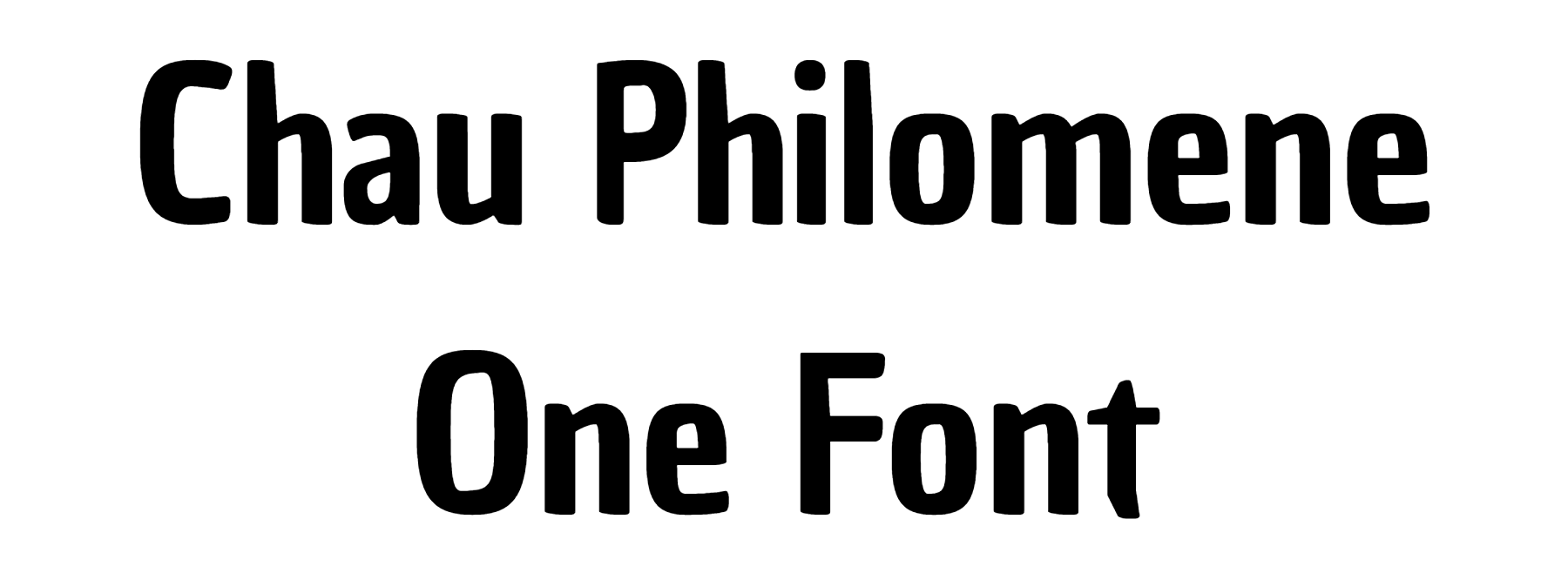 Chau Philomene One Font Download