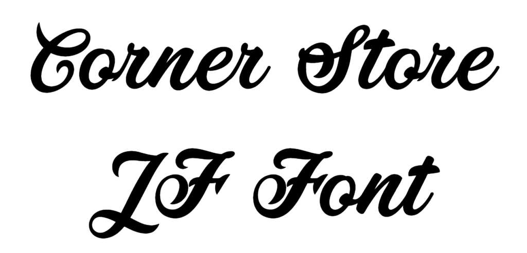 Corner Store JF Font Download, Painter Font