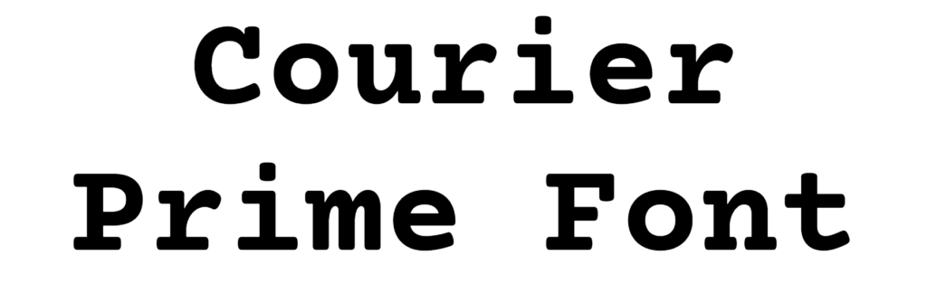 Courier Prime Font Download