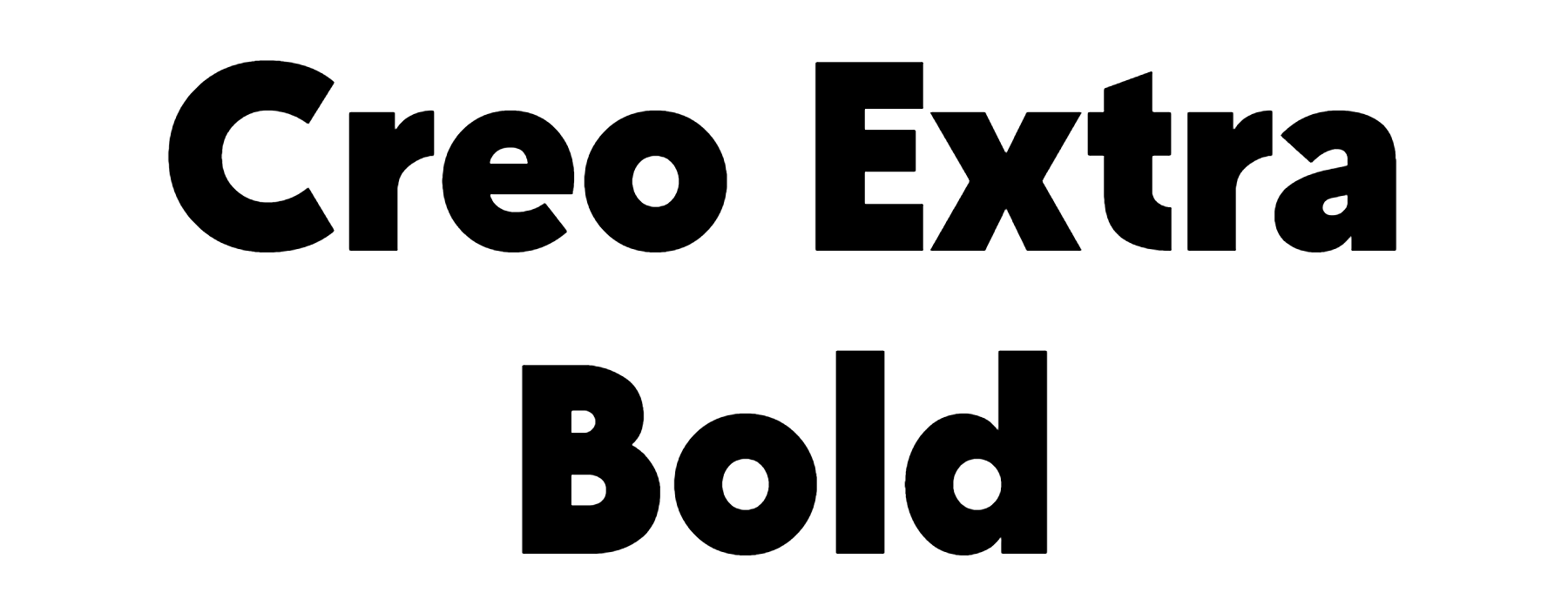 Creo Font Download, Creo Extra Bold