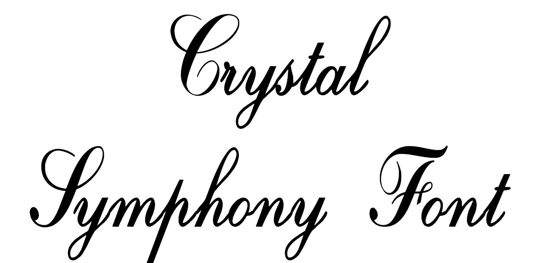 Crystal Symphony Font Download
