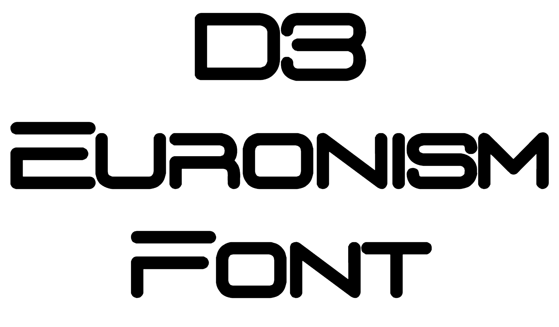 D3 Euronism Font Download