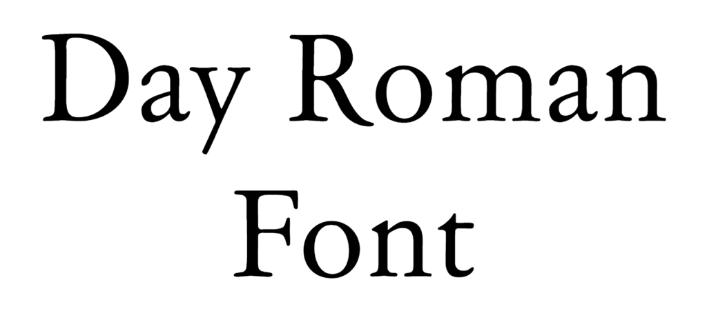 Day Roman Font Download, dayroman