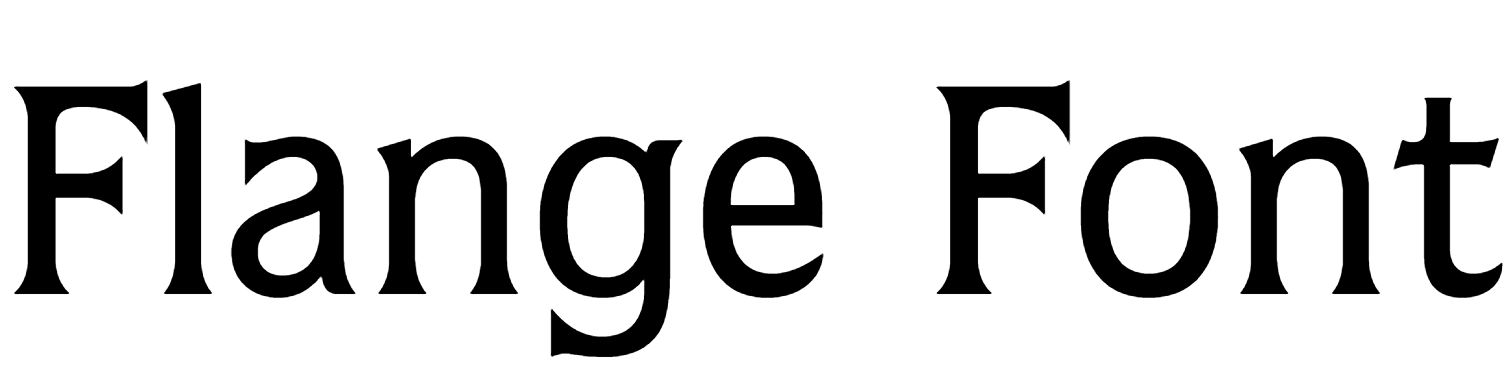 Flange Font Download