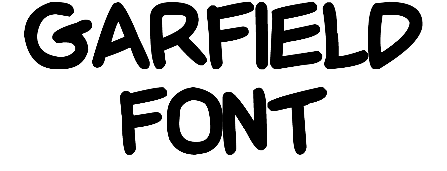 Download Garfield Font, #Garfield Sans