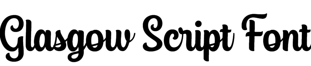 Glasgow Script Font Download