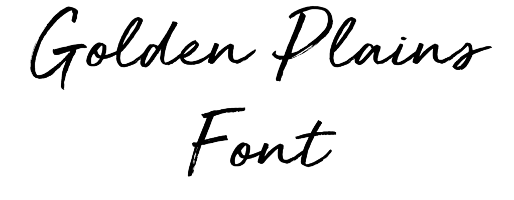 Golden Plains Font Download