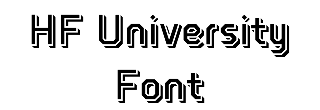 HF University Font Download