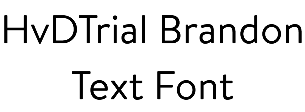 HvDTrial Brandon Text Font Download