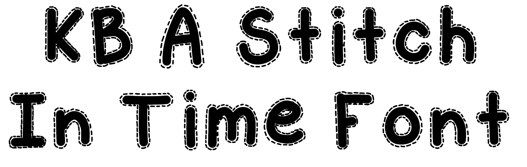 KB A Stitch In Time Font Download