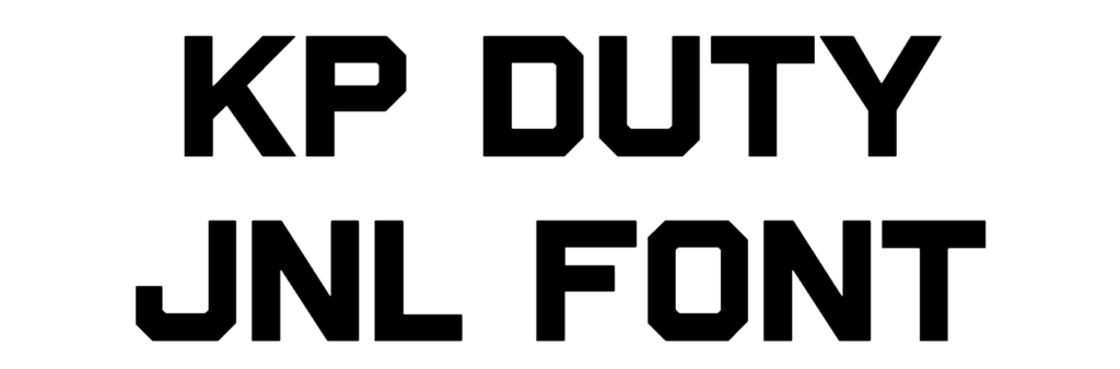 KP Duty JNL Font Download