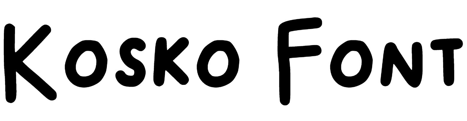 Kosko Font Download, Kosko script