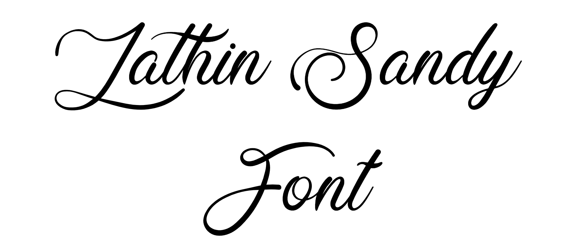 Lathin Sandy Font Download