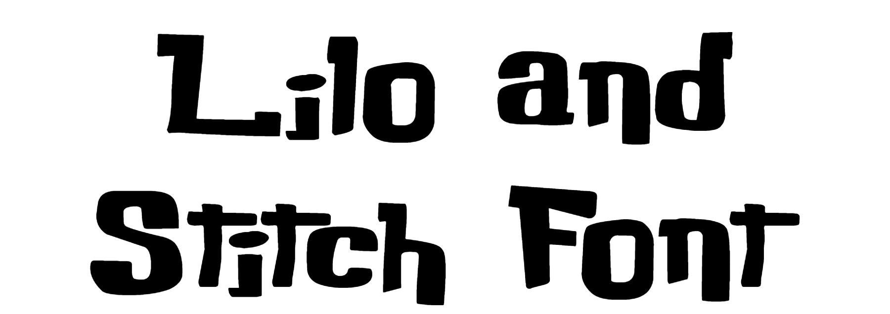 Lilo and Stitch Font Download